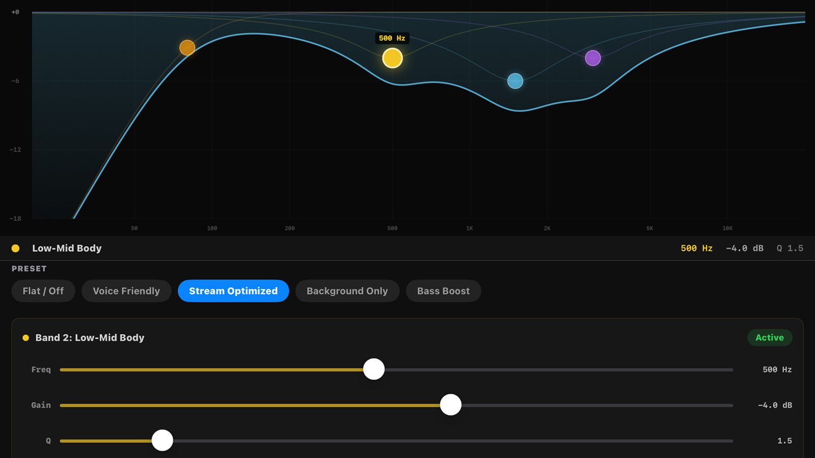 Advanced Mixer Interface