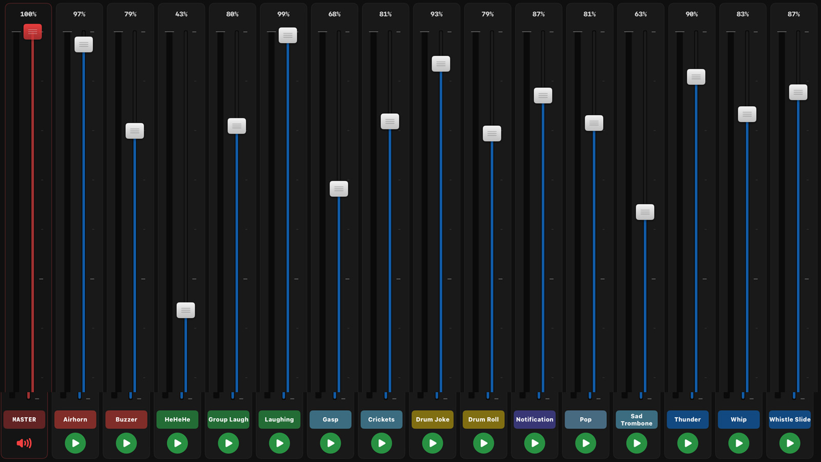 Advanced Mixer Interface